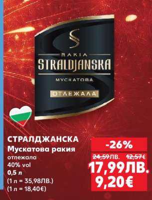 СТРАЛДЖАНСКА Мускатова ракия