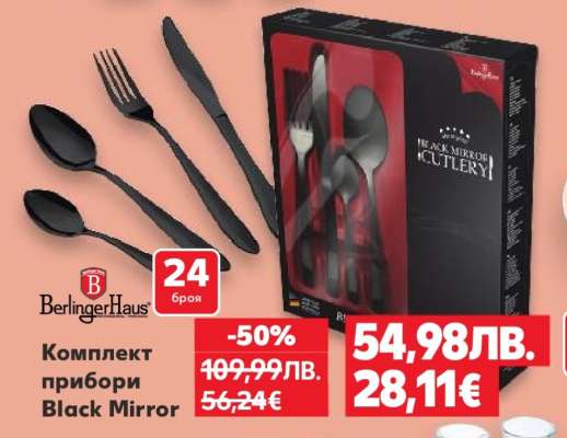 Комплект прибори Black Mirror