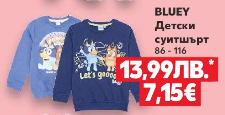 BLUEY Детски суитшърт