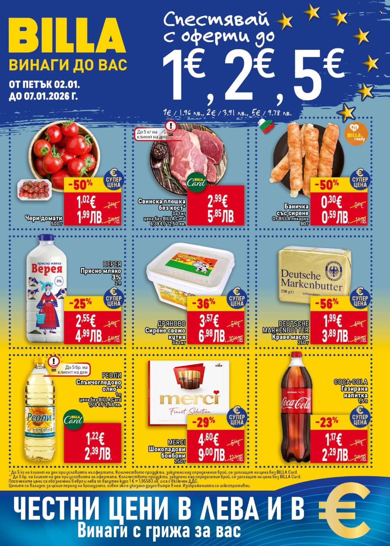 Брошура на BILLA - 02.01.2026 - 07.01.2026. Страница 1