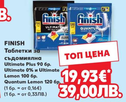 FINISH Таблетки за съдомиялна