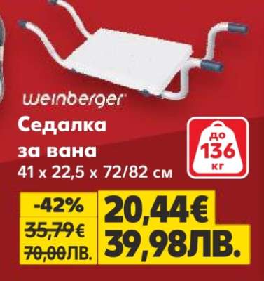 Седалка за вана