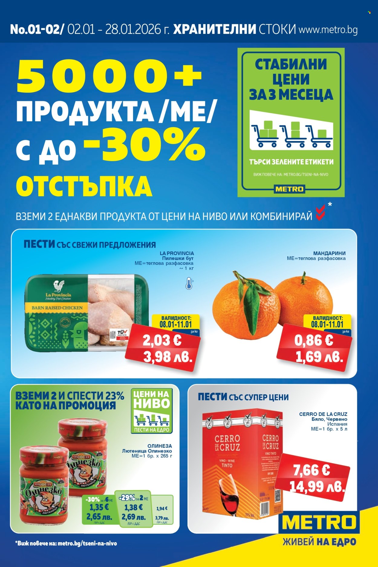 Брошура на МЕТРО - 02.01.2026 - 28.01.2026. Страница 1