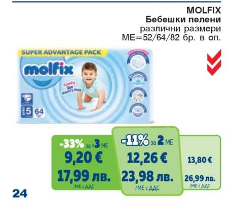 MOLFIX Бебешки пелени