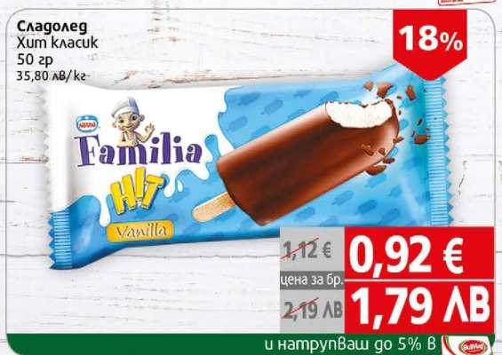 Сладолед Хит класик