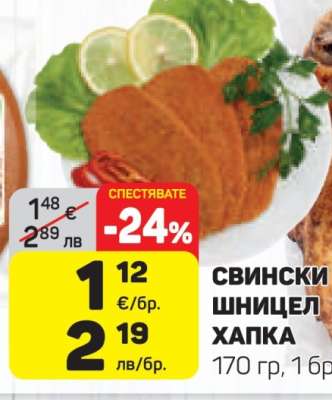 Свински шницел Хапка