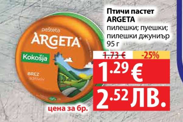 Птичи пастет ARGETA