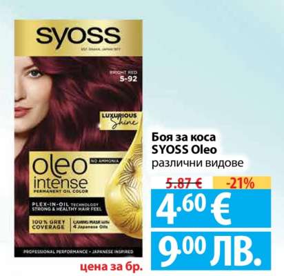 Боя за коса Syoss Oleo
