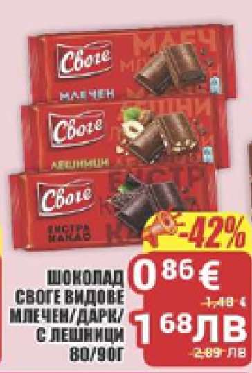 Шоколад Своге