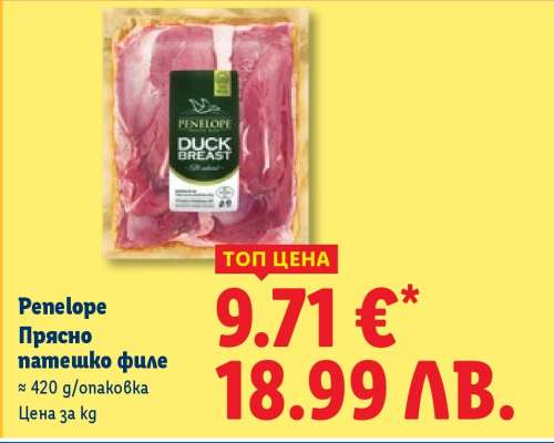 PENELOPE Прясно патешко филе