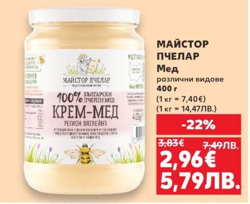 МАЙСТОР ПЧЕЛАР Мед