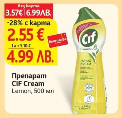 Препарат CIF Cream