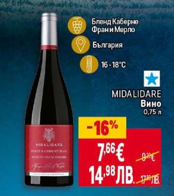 MIDALIDARE Вино
