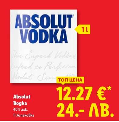 ABSOLUT Водка