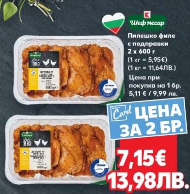 Пилешко филе с подправки