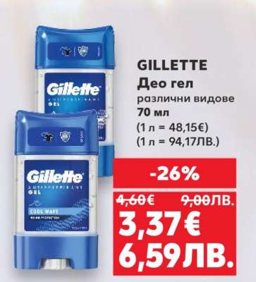 GILLETTE Дeo гел