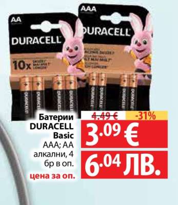 Батерии DURACELL Basic