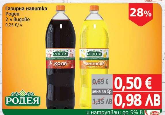 Газирана напитка Родея