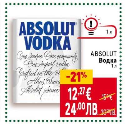 ABSOLUT Водка