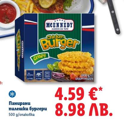 Панирани пилешки бургери