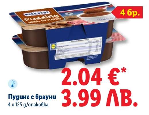 Пудинг с брауни