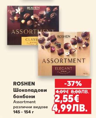 ROSHEN Шоколадови бонбони