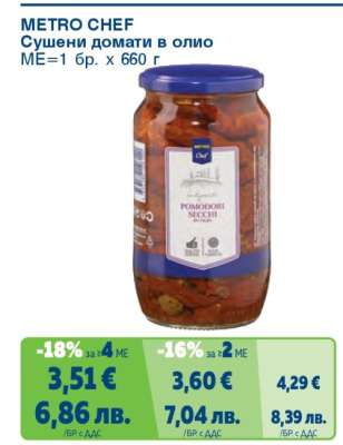 METRO CHEF Сушени домати в олио