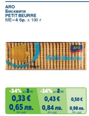ARO БИСКВИТИ PETIT BEURRE