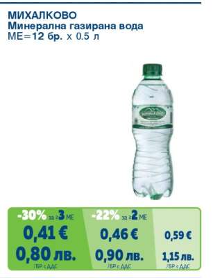 МИХАЛКОВО Минерална газирана вода