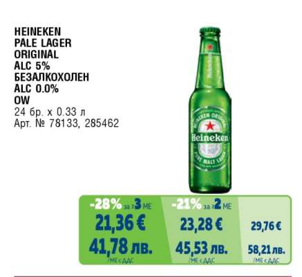 HEINEKEN PALE LAGER ORIGINAL
