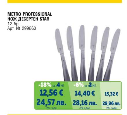METRO PROFESSIONAL НОЖ ДЕСЕРТЕН STAR