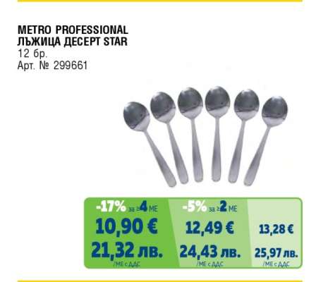 METRO PROFESSIONAL ЛЪЖИЦА ДЕСЕРТ STAR