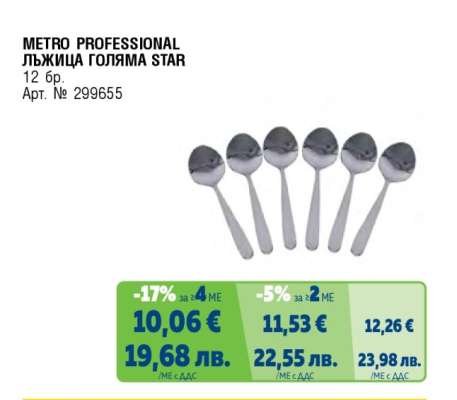 METRO PROFESSIONAL ЛЪЖИЦА ГОЛЯМА STAR