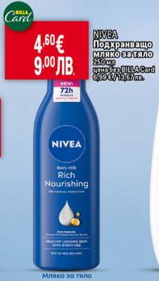 NIVEA Подхранващо мляко за тяло