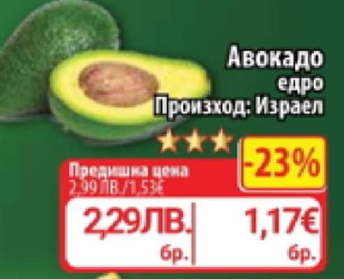 Авокадо едро