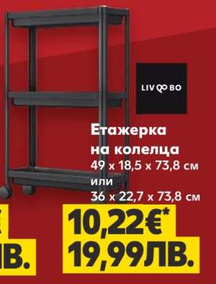 Етажерка на колелца