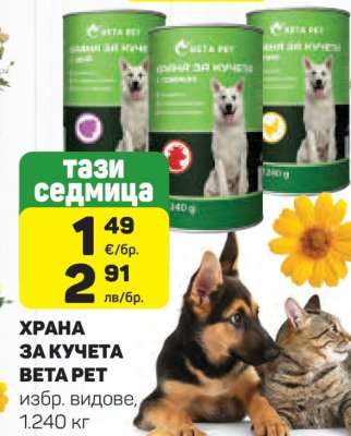 ХРАНА ЗА КУЧЕТА ВЕТА РЕТ