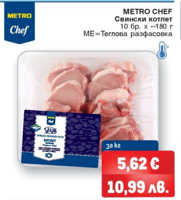 METRO CHEF Свински котлет