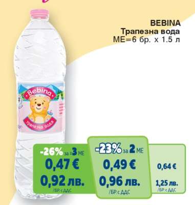 BEBINA Трапезна вода