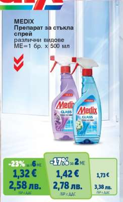 MEDIX Препарат за стъкла спрей