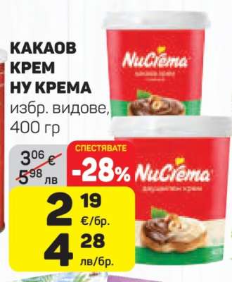 Какаов крем NUCREMA