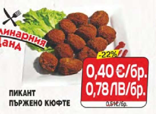 Пикант пържено кюфте