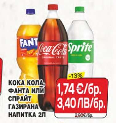 КОКА КОЛА, ФАНТА ИЛИ СПРАЙТ