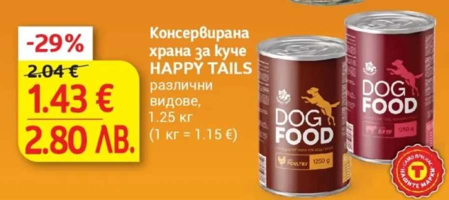 Консервирана храна за куче HAPPY TAILS