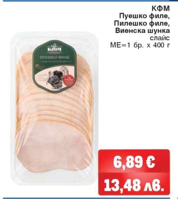 КФМ Пуешко филе, Пилешко филе, Виенска шунка