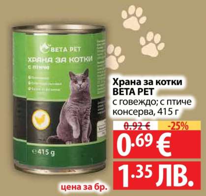 ХРАНА ЗА КОТКИ BETA PET