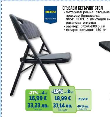 СГЪВАЕМ КЕТЪРИНГ СТОЛ