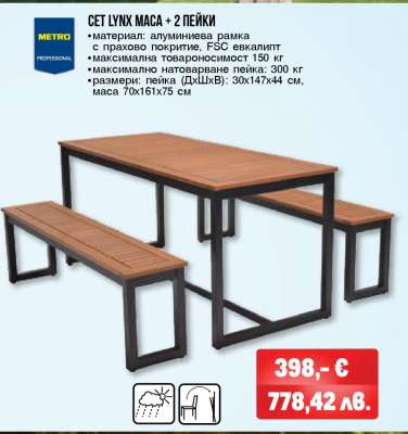 СЕТ LYNX МАСА + 2 ПЕЙКИ