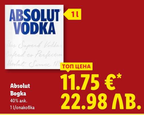 ABSOLUT Водка