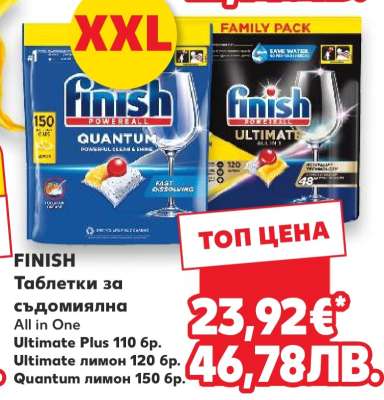 FINISH Таблетки за съдомиялна